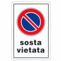 Segnale Sosta Vietat.plast.cm.30x20