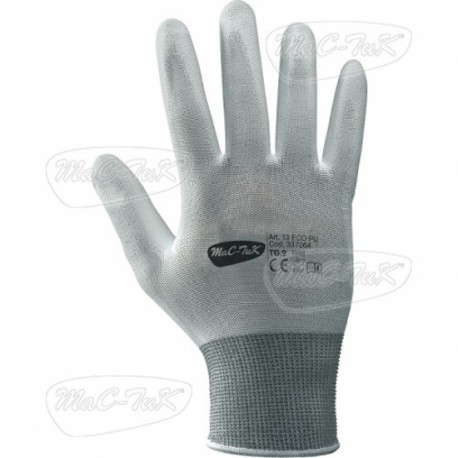 Gloves White Polyurethane Tg 8