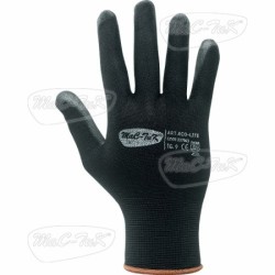 手袋ポリウレタン黒Tg8