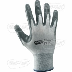 Handschuhe Nbr Grau Tg 8 Polyester / Nitril,