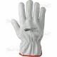 Gloves Leather Bovi White Tg 11