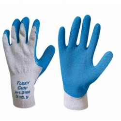 Handschuhe Flexy-Grip-Baumwolle-Latex-Tg 8