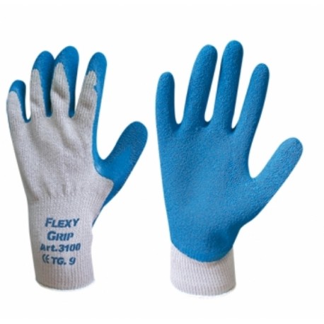 手袋などのフレキグリップの綿のラテックスのTg9