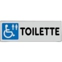 Segnale Adesivo Cm.15x5 Toilette Per Disabili (m+f)