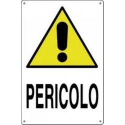 SEGNALE PERICOLO GENERICO 43X68