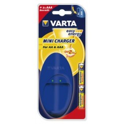 Mini Battery Charger Varta Aa And Aaa With 2 Batteries