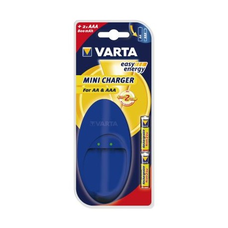 ミニバッテリー充電器Varta Aa、Aaa2電池