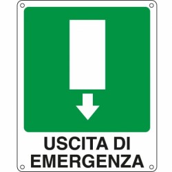 Segnale Uscita Di Emergenza Centrale Mis 20x30